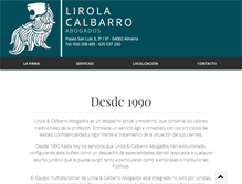 Tablet Screenshot of lirola-calbarro-abogados.com